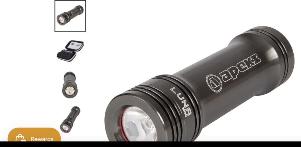 Apeks Luna Mini Dive Torch